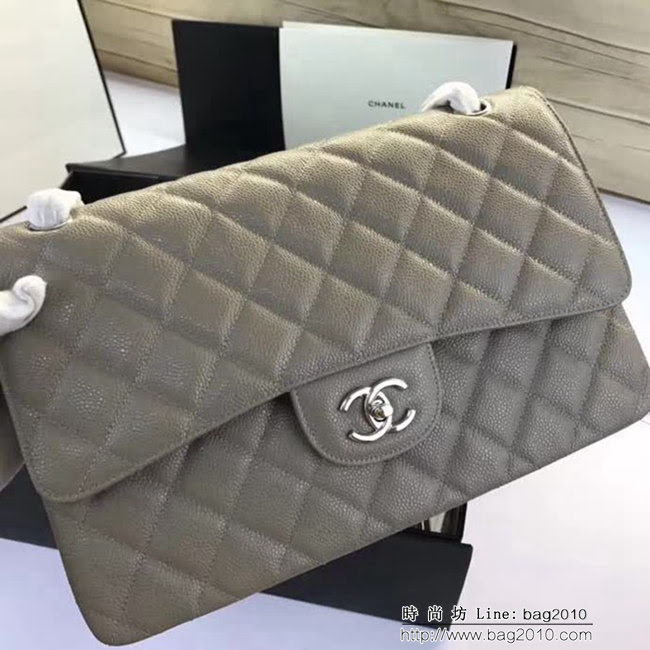 香奈兒CHANEL 升級版A1113全新經典小羊皮金銀鏈條單肩斜挎包 DSC1719